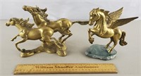 Brass Horse & Pegasus Statues
