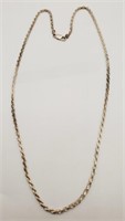 (JL) Sterling Silver Necklace (22" long) (21.7