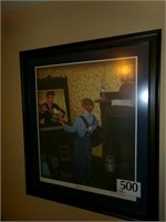 REFLECTIONS OF A KING SIGNED DATED FRAMED  PRINT