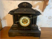 Antique mantel slate clock