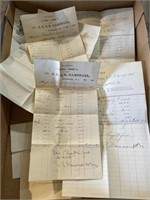 Vintage doctors bills 1892