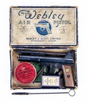 Webley 1930's Mark 1 Air Pistol in Original Box +