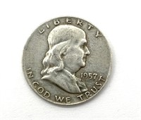 1957-D Franklin Half Dollar