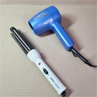 Hair Dryer And Brush Iron