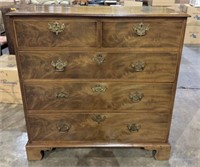 Antique Georgian Flame Mahogany Chest of Drawers