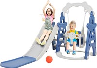 3-in-1 Kids Slide for Toddlers Age 1-3 Blue
