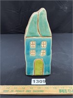 Whimsical Pottery House Vase