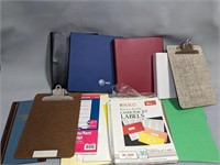 Assorted Binders, Papers, &Folders
