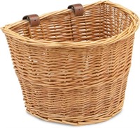 Prosource Wicker Bike Basket Front Cargo, Brown