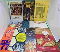 10x 1970's College Basketball Guides Michigan ++