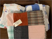 3 fine old quilts wedding ring patchwork etc