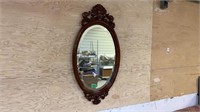 Oval Mirror with Beveled Edge