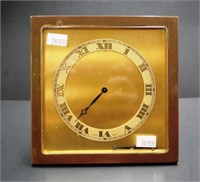 Swiss brass desk clock