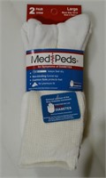 2 Pair Med Peds Diabetic  Compression Socks