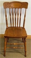 NICE CLEAN PRESSED BACK MAPLE ACCENT CHAIR