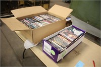 (2) Boxes of Assorted DVDs