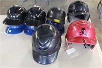 9 Asstd Baseball Helmets - On Sz top XL