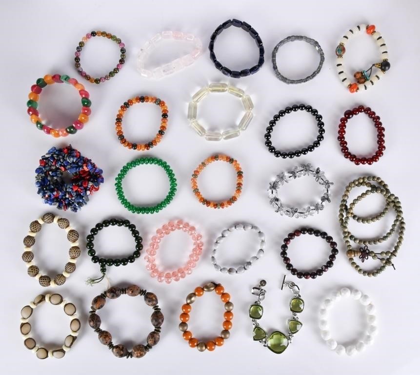Group of 25 Assorted Bracelets