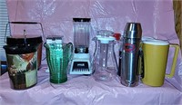 Waring Glass Blender, Ice Bucket, Metal Coffee