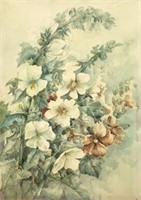 Floral Watercolor by Rookwood Artist Matthew Daley