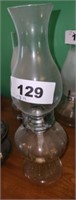 14" TALL GLASS OIL LAMP