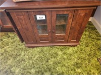 PRESSED WOOD 2 DOOR ENTERTAINMENT CENTER W/