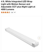 4 ft. White Integrated LED Wrap Light