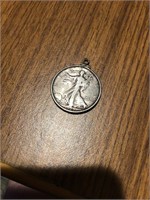 1929 Walking Liberty Pendant Silver