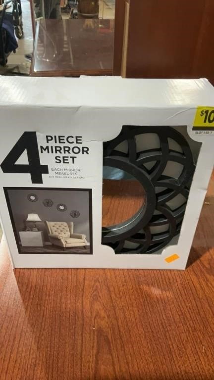 New four piece  mirror set