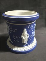 Vintage Wedgwood blue/white verse jar
