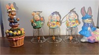 Vintage Lot of 5 Easter Figurines