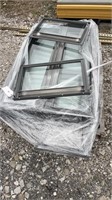 Pallet of random sized plexiglass windows