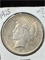 1925 P Peace Silver Dollar