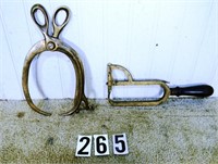 2 – Brass sizing tools: wooden handled 0-1/4”