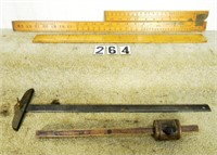 Tray lot 4 – Assorted measuring devices: “C.W.R.