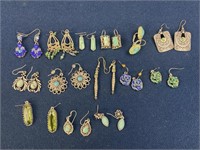 (14) Pair of Costume jewelry earrings