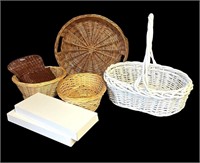 Assortment of Baskets & Shelves