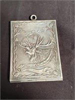 Sterling silver Elks Club picture pendant