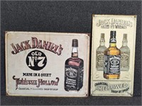 Jack Daniels Metal Signs (2)