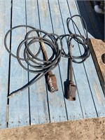 2 TIGER TORCHES, 4" LAY FLAT HOSE APPR. 50',