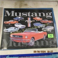 GROUP OF 2 TIN ADVERTISING SIGNS FOR MUSTANG AND