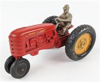 Vintage Hubley Massey Harris Tractor w/ Man
