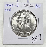 1946-S Half Dollar Unc.