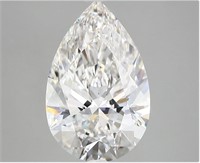Top Labgrown 4.08 Ct F/VS1 Pear Shape Diamond