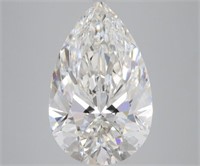 Top Lab Grown 7.12 Ct G/VS2 Pear Shape Diamond