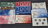 Various Dates Uncirculated Mint Sets (5) 1993-2001