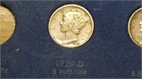 1929 D Mercury Dime From A Set