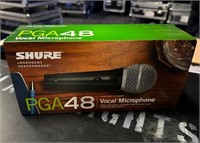 SHURE PGA 48 VOCAL MICROPHONE WITH BOX AND