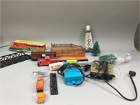 Assorted Train Tracks, Carts & More