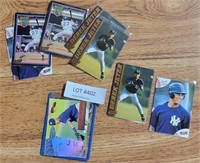 9 DEREK JETER BASEBALL TRADING CARDS